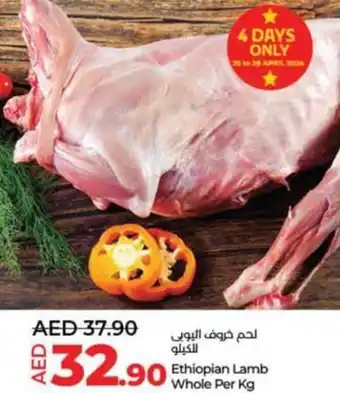 Lulu Hypermarket Ethiopian Lamb Whole Per Kg offer