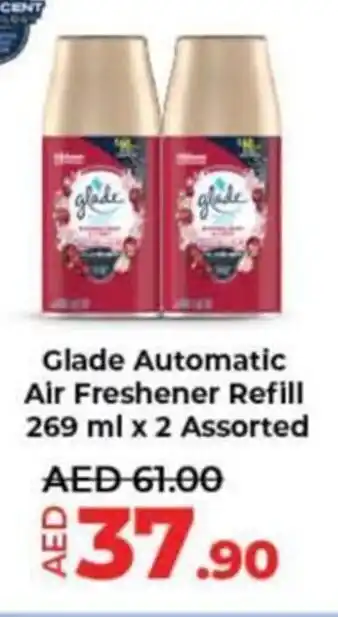 Lulu Hypermarket Glade Automatic Air Freshener Refill 269 ml x 2 Assorted offer