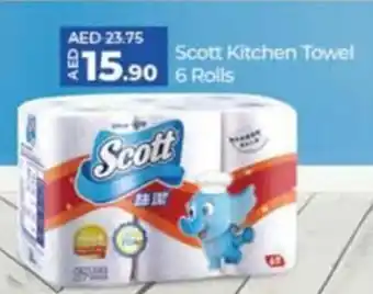 Lulu Hypermarket Scott Kitchen Towel 6 Rolls offer