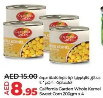 Lulu Hypermarket California Garden Whole Kernel Sweet Corn 200gm x 4 offer