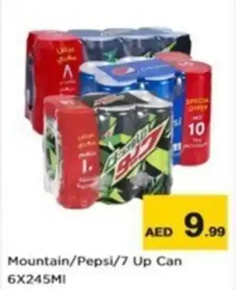 Nesto Mountain Pepsi 7 Up Can 6X245MI offer
