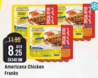 West Zone Supermarket Americana Chicken Franks 3X340 GM offer
