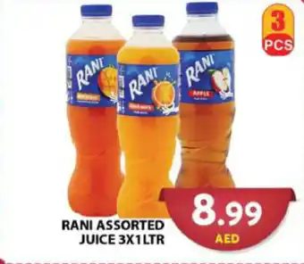 Grand Hyper Market RANI ASSORTED JUICE 3X1LTR offer