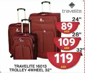 Grand Hyper Market TRAVELITE 16013 TROLLEY 4WHEEL 24CM offer