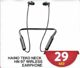 Grand Hyper Market HAINO TEKO NECK HN 97 WIRLESS EARPHONE offer