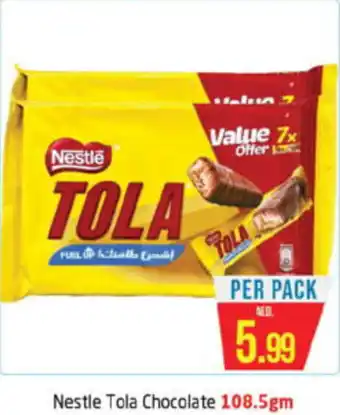 Delta Centre Nestle Tola Chocolate 108.5gm offer