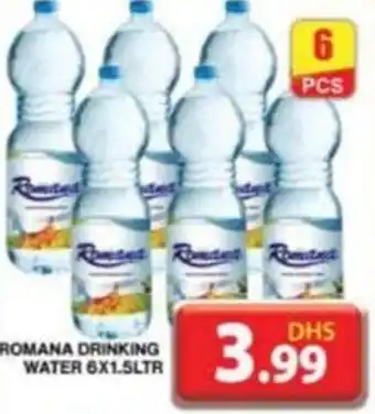 Grand Mall Sharjah ROMANA DRINKING WATER 6X1.5LTR offer