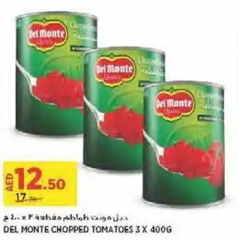 Aswaaq DEL MONTE CHOPPED TOMATOES 3 X 400G offer
