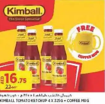 Aswaaq KIMBALL TOMATO KETCHUP 4X 325G COFFEE MUG offer