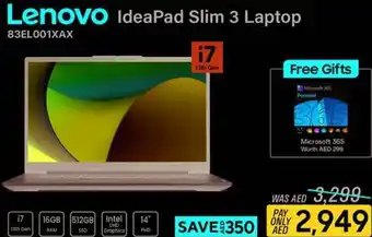 ECity Lenovo IdeaPad Slim 3 Laptop 83EL001XAX offer