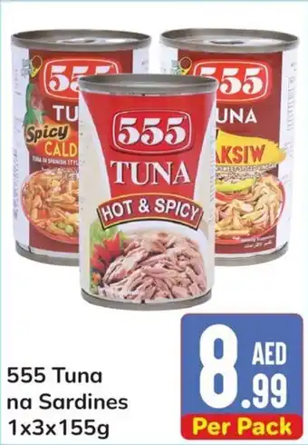 Day To Day 555 Tuna na Sardines 1 x 3 x 155g offer