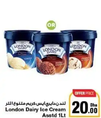 Emirates Co-op London Dairy Ice Cream Asstd 1Lt offer