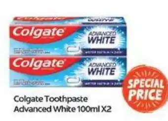 Emirates Co-op Colgate Toothpaste Advanced White 100ml X2 offer