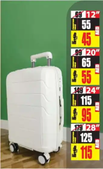 Ansar Mall 4 Wheel Hard Trolley Bag 12" offer