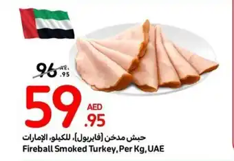 Carrefour Fireball Smoked Turkey Per Kg offer