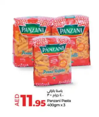 Lulu Hypermarket Panzani Pasta 400gm x3 offer