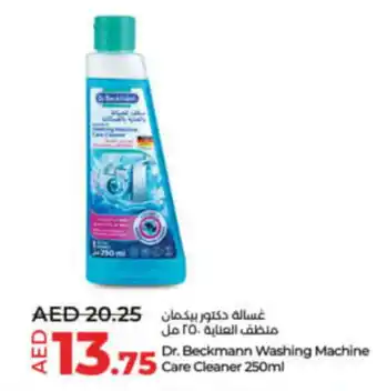 Lulu Hypermarket Dr Beckmann Washing Machine Care Cleaner 250ml offer