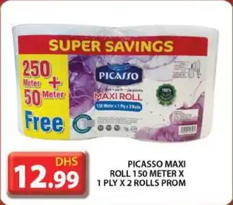 Grand Hyper Market PICASSO MAXI ROLL 150 METER 1 PLYX 2 ROLLS PROM offer