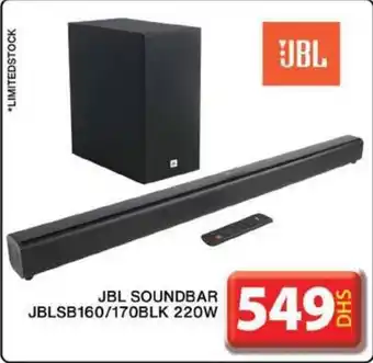 Grand Hyper Market JBL SOUNDBAR JBLSB160 170BLK 220W offer