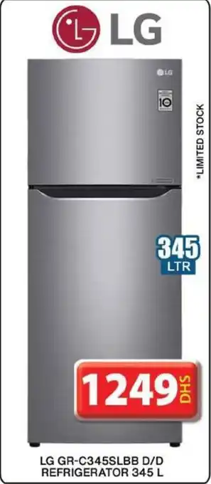 Grand Hyper Market LG GR C345SLBB D D REFRIGERATOR 345 L offer