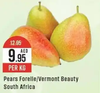 West Zone Supermarket Pears Forelle Vermont Beauty PER KG offer
