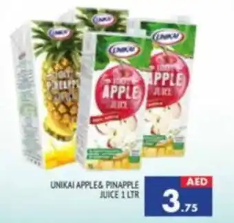 Al Madina UNIKAI APPLE& PINAPPLE JUICE 1 LTR offer