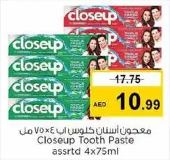 Nesto Close Up Toothpaste assrtd 4 x 75mL offer