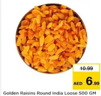 Nesto Golden Raisins Round India Loose 500 GM offer