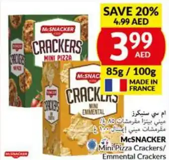 Viva McSNACKER Mini Pizza Crackers/ Emmental Crackers offer