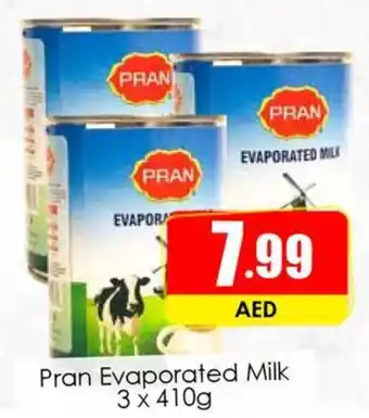 Amber Pran Evaporated Milk 3 x 410g offer