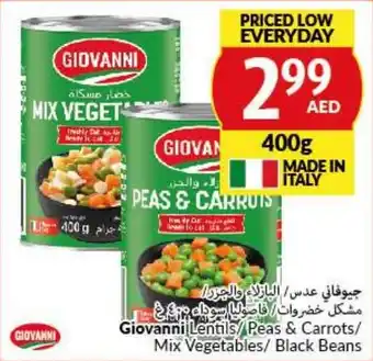 Viva Giovanni Lentils Peas and Carrots Mix Vegetables Black Beans 400g offer