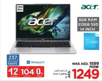 Nesto Acer Laptop i3 offer