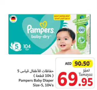 Union Coop Pampers Baby Diaper Size 5 104s offer