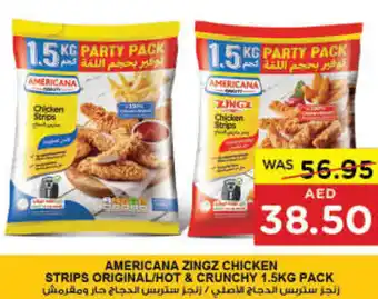 Coops Supermarket AMERICANA ZINGZ CHICKEN STRIPS ORIGINAL/HOT & CRUNCHY 1.5KG PACK offer