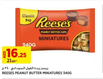 Géant REESES PEANUT BUTTER MINIATURES 340G offer