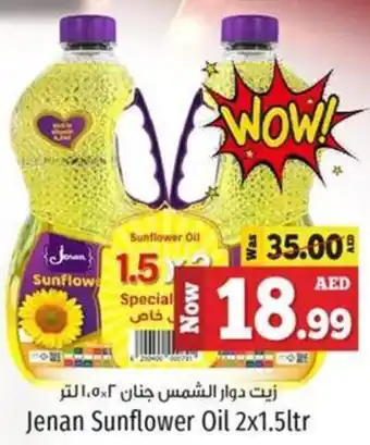 Kenz Hypermarket Jenan Sunflower Oil 2 x 1.5ltr offer