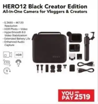 Emax HERO12 Black Creator Edition All-In-One Camera for Vloggers & Creators offer