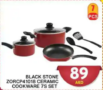 Grand Hyper Market BLACK STONE ZORCP41018 CERAMIC COOKWARE 7S SET offer