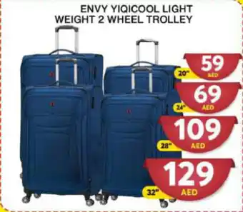 Grand Hyper Market ENVY YIQICOOL LIGHT WEIGHT 2 WHEEL TROLLEY 20" offer