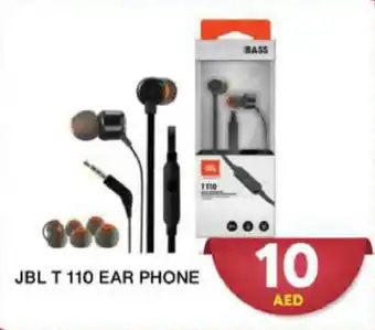 Grand Hyper Market JBL T 110 EAR PHONE offer
