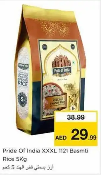 Nesto Pride Of India XXXL 1121 Basmti Rice 5Kg offer