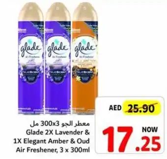 Union Coop Glade 2X Lavender & 1X Elegant Amber & Oud Air Freshener, 3 x 300ml offer