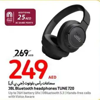 Carrefour JBL Bluetooth headphones TUNE 720 offer