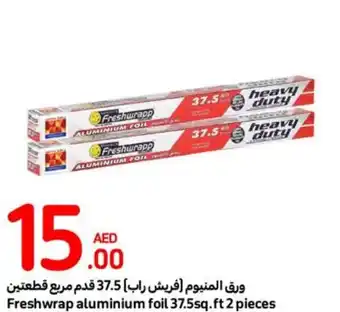 Carrefour Freshwrap aluminium foil 37.5sq.ft 2 pieces offer