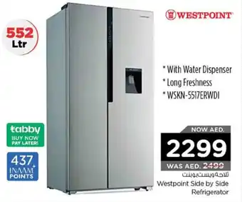 Nesto Westpoint Side by Side Refrigerator 552ltr offer