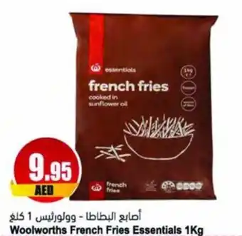 Almaya supermarket Woolworths French Fries Essentials 1Kg offer