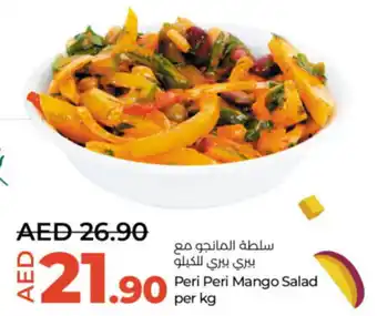 Lulu Hypermarket Peri Peri Mango Salad per kg offer