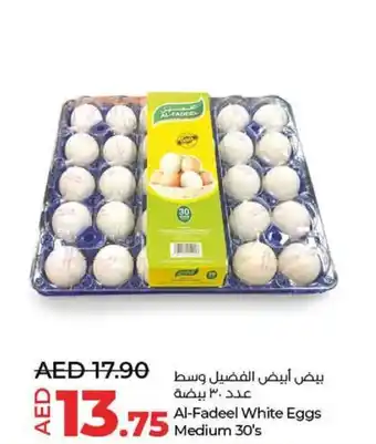 Lulu Hypermarket Al Fadeel White Eggs Medium 30s offer