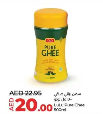 Lulu Hypermarket Pure Ghee 500ml offer