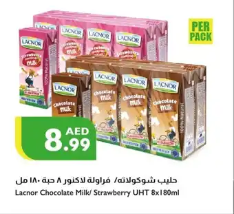 Istanbul Supermarket Lacnor Chocolate Milk Strawberry UHT 8x180ml offer